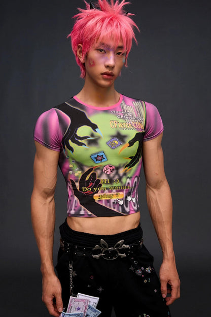 Demon Game Print Blouse