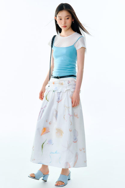 Chic Sea Bustier Skirt