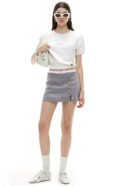 Embossed Pony Knit Tee