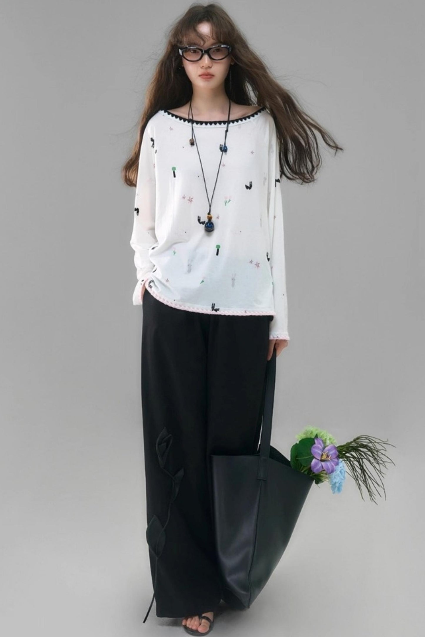 Wilderness Rabbit Crew Neck Top Set-Up