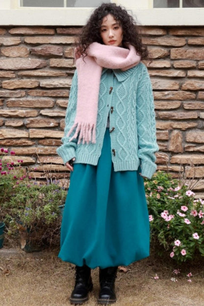 Velvet Knit Midi Skirt