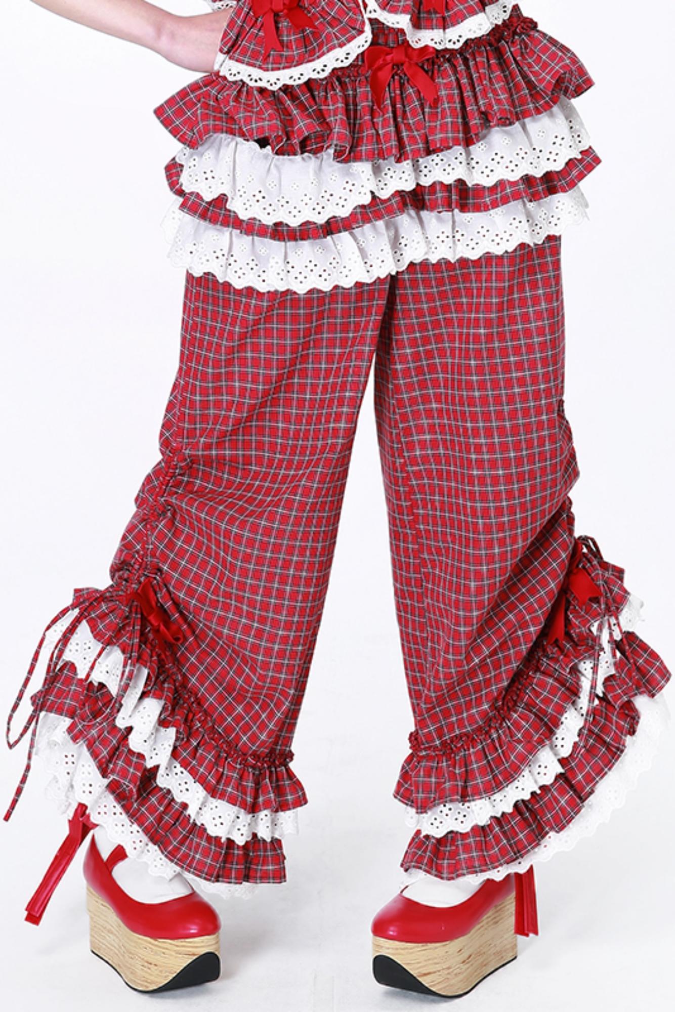 Lolita Style Plaid Long Pants