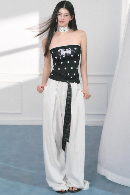 Original Puppy Print Fitted Top