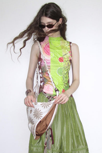 Midsummer Vintage Stretch Mesh Vest
