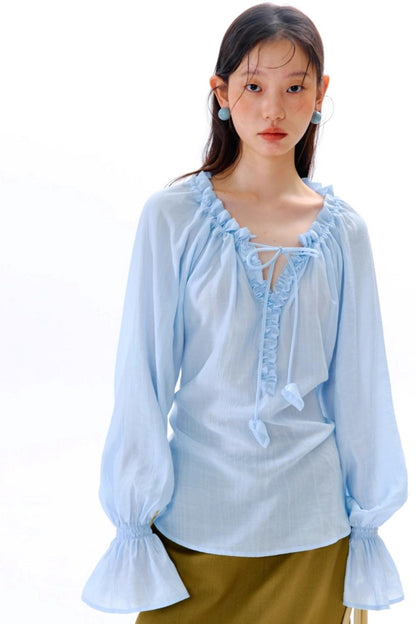 Square Streamer Printed Top