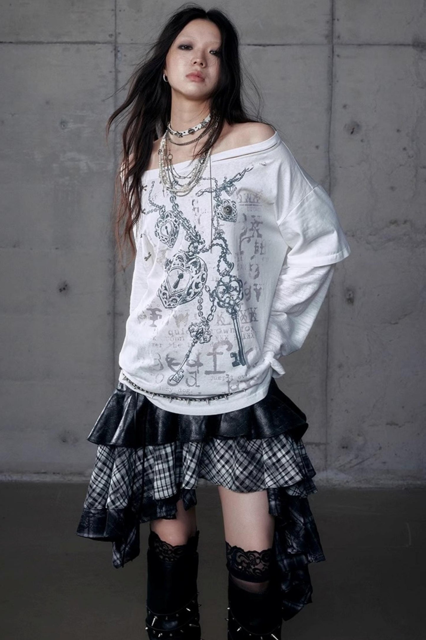 Wasteland Punk One-Shoulder T-Shirt