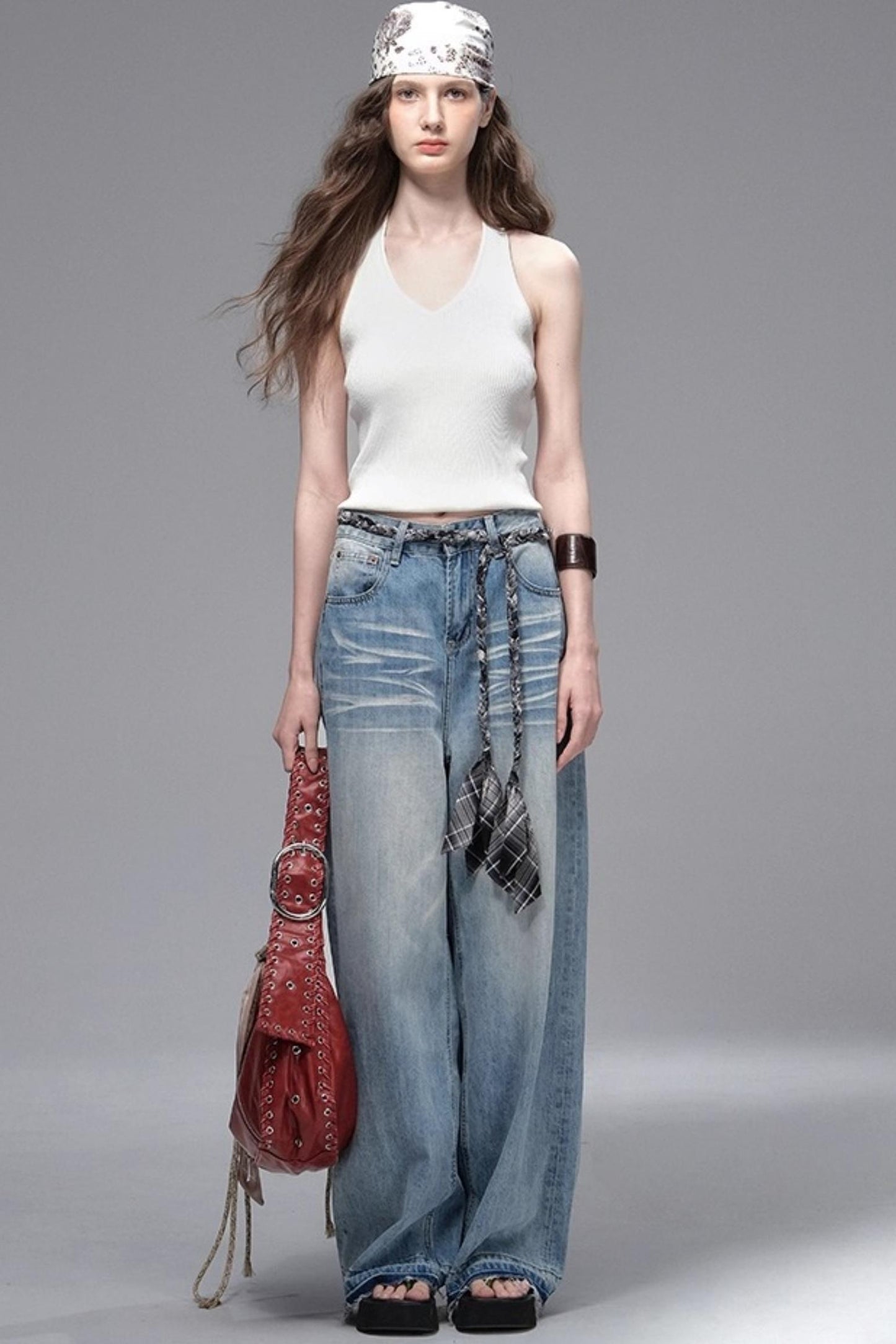 Classic Ripped Denim Jeans