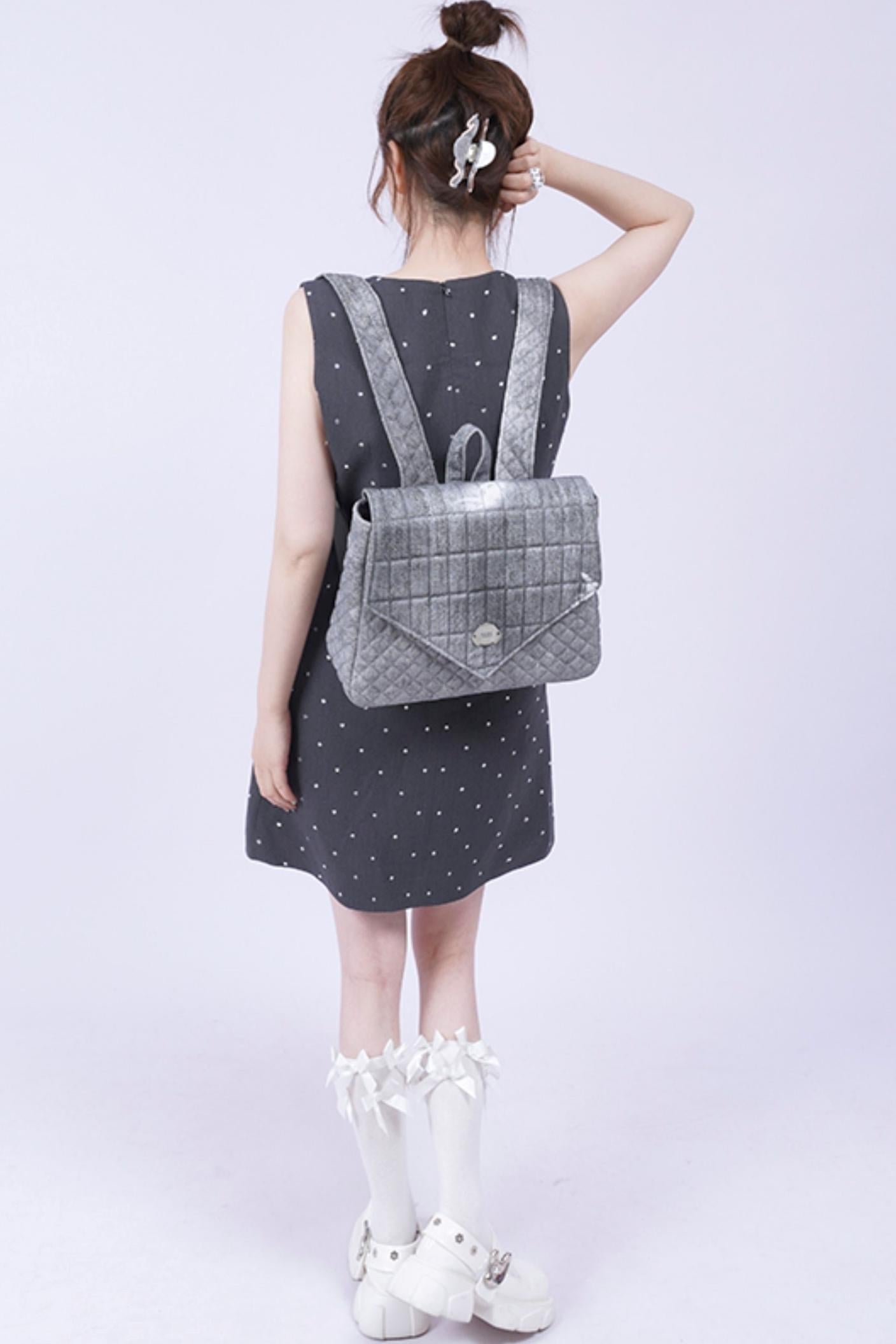 Triangle Flap Rucksack Bag