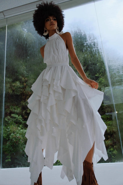 Wild Moonlight Halterneck Dress