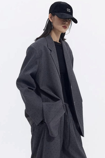 Retro Polka Dot Winter Jacket