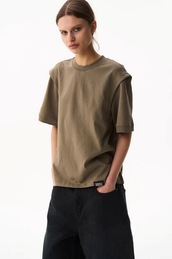 Solid Color Slim-Fit T-Shirt