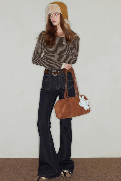 Knitted Crew Neck T-shirt