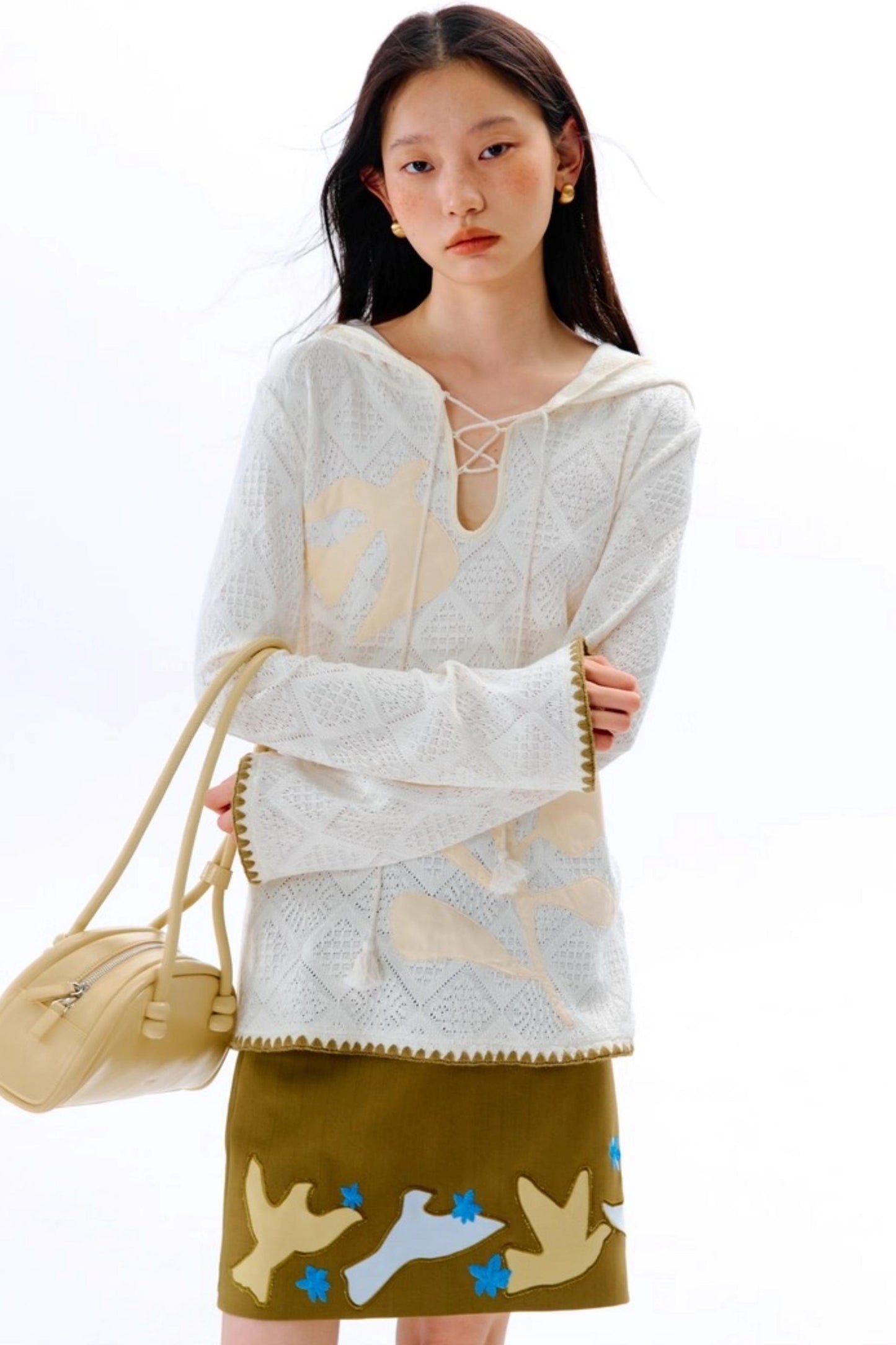 Wilderness Floral Knitted Long Sleeve T-shirt