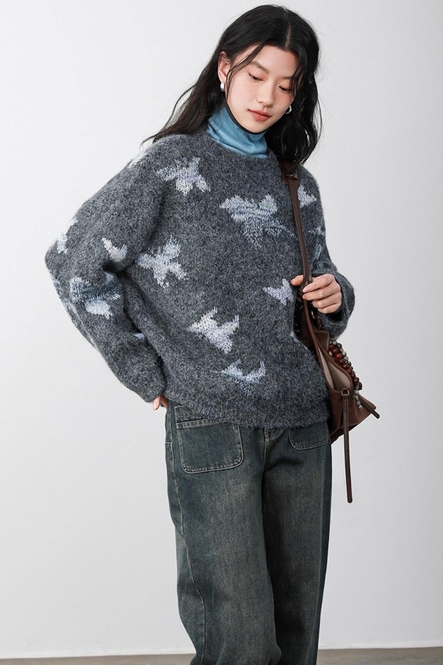 Haze Blue Two-Piece Sweater