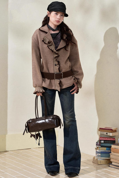 Blue Vintage Slim Denim Trousers