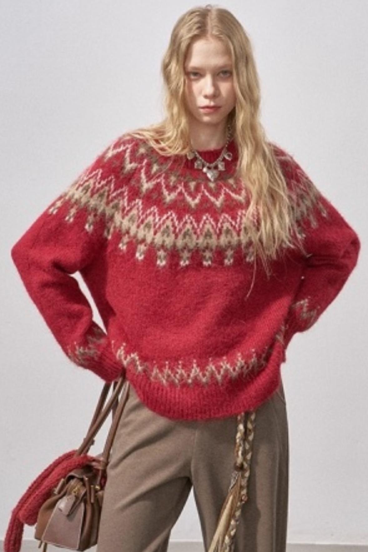Fair Isle Knit Sweater