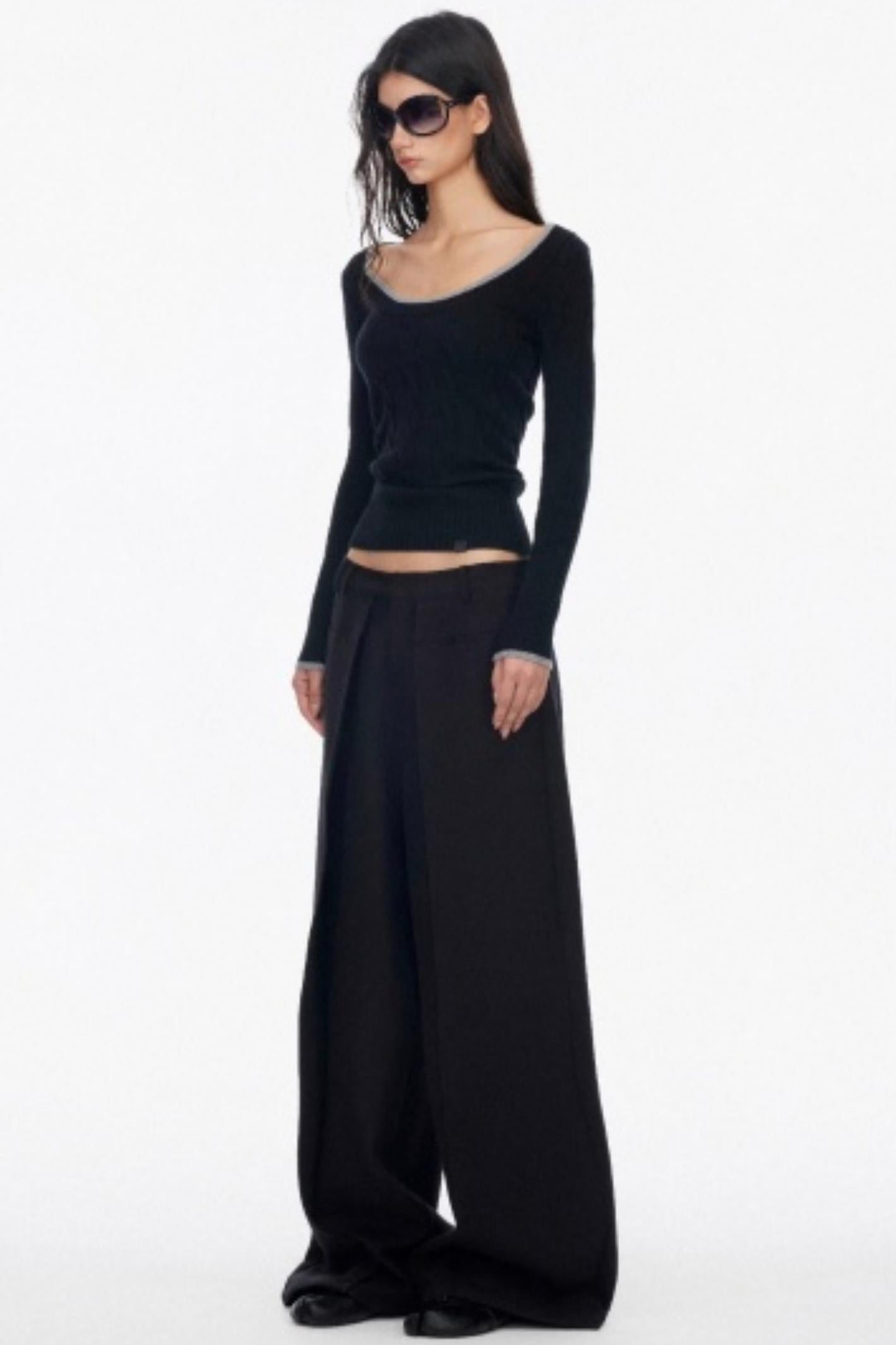 Luxury Pleated Draped Pants