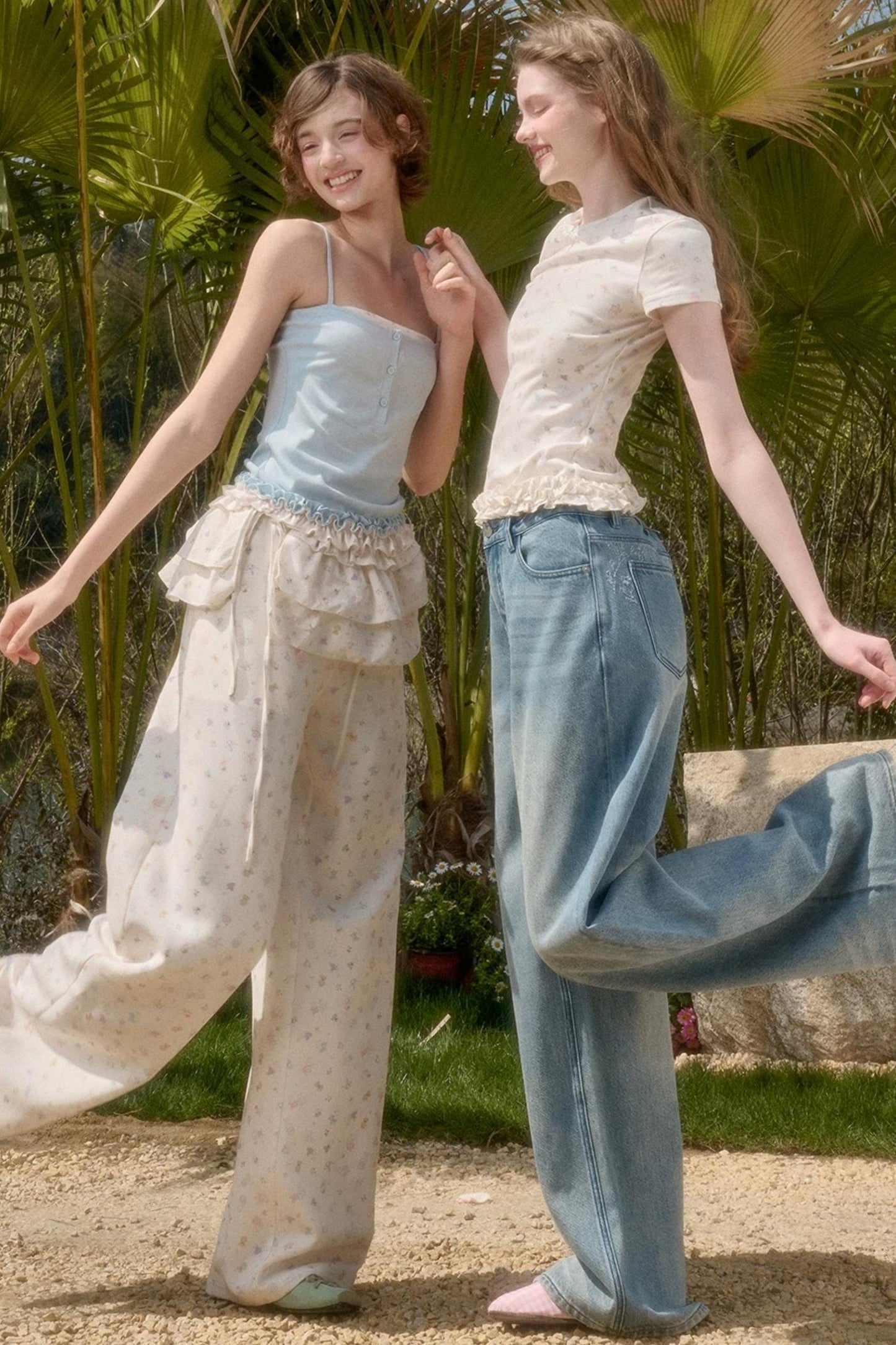 Original Print Lace Top