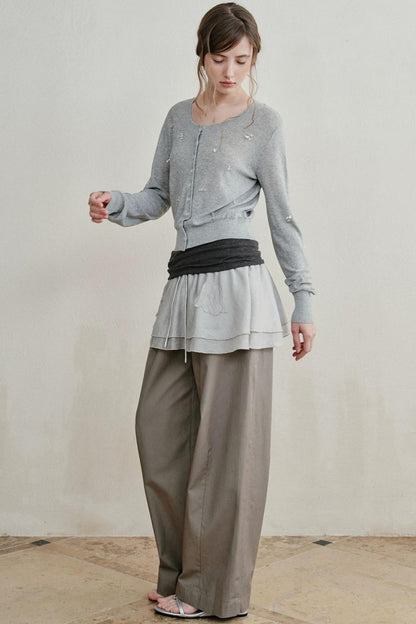 Heartbeat Beaded Knit Cardigan