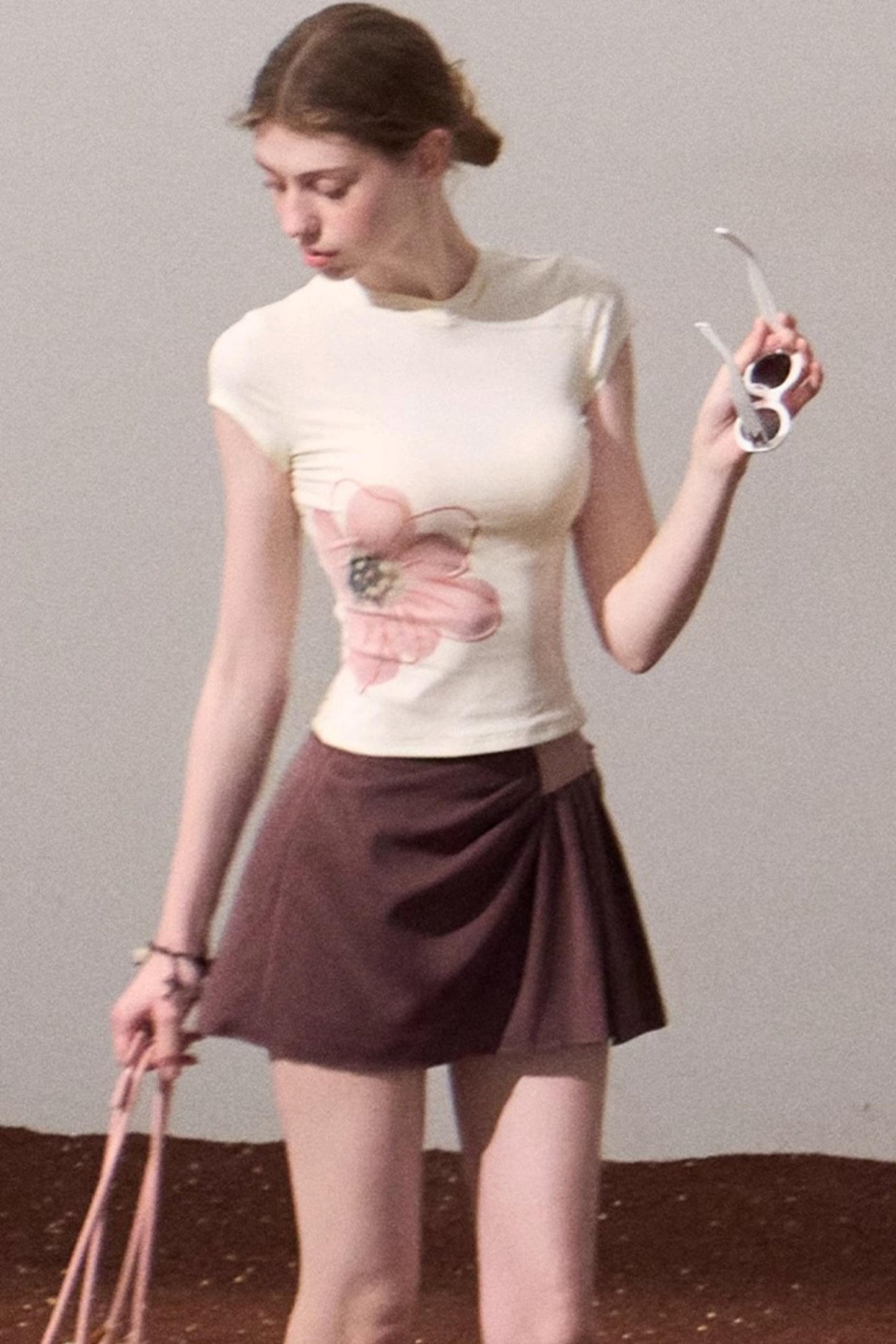 Begonia Bloom Slim Fit T-Shirt