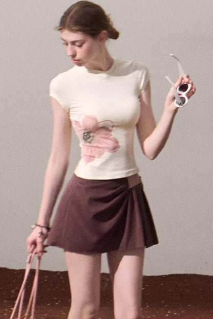 Begonia Bloom Slim Fit T-Shirt