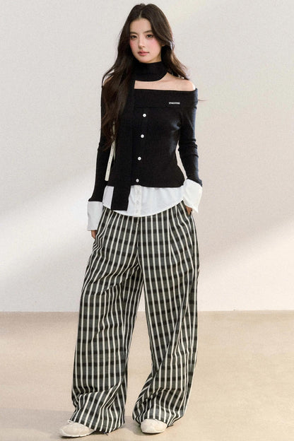 Patchwork Knitwear Sweater