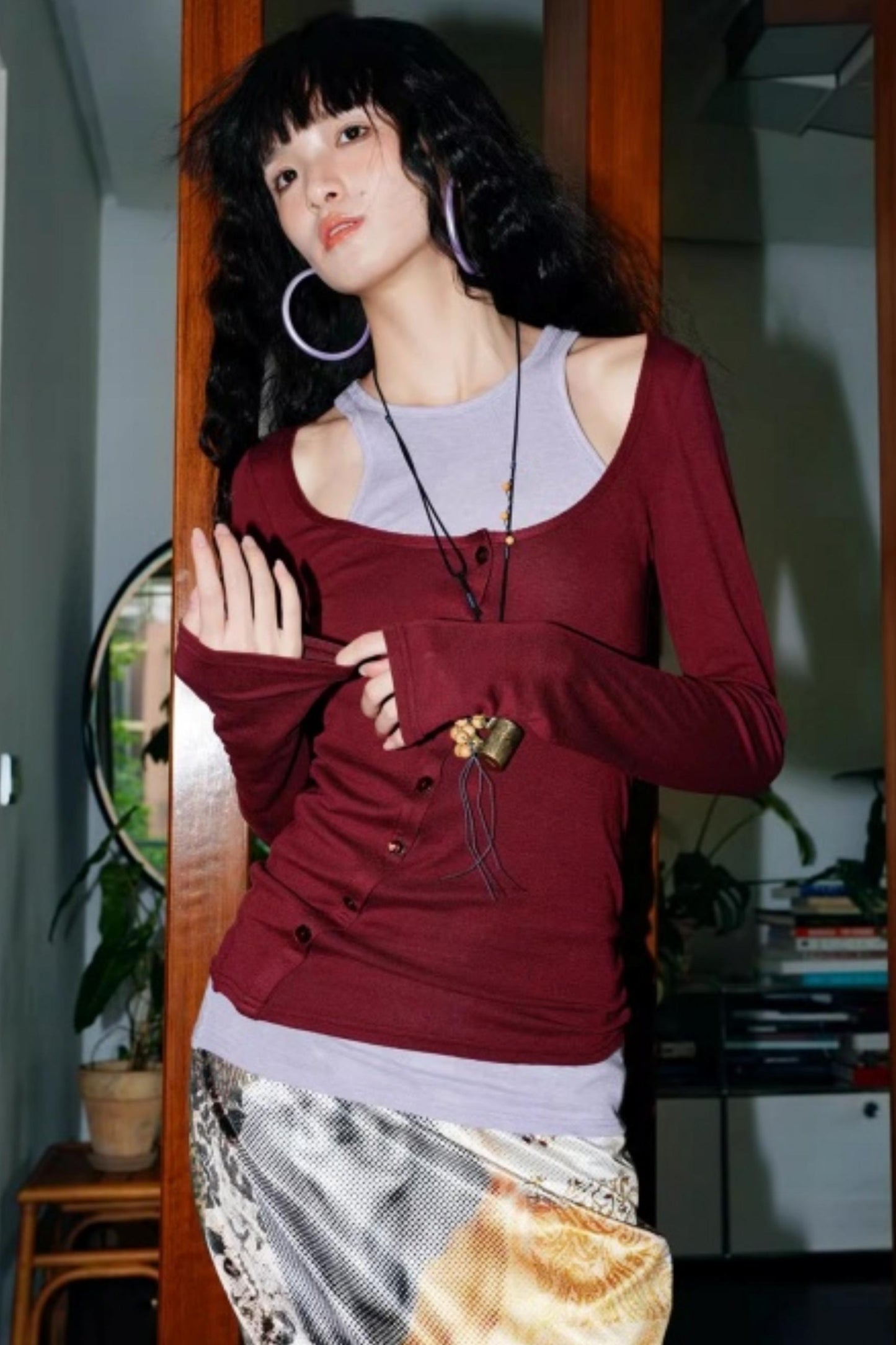 Slim Silk Wool Base Layer Top