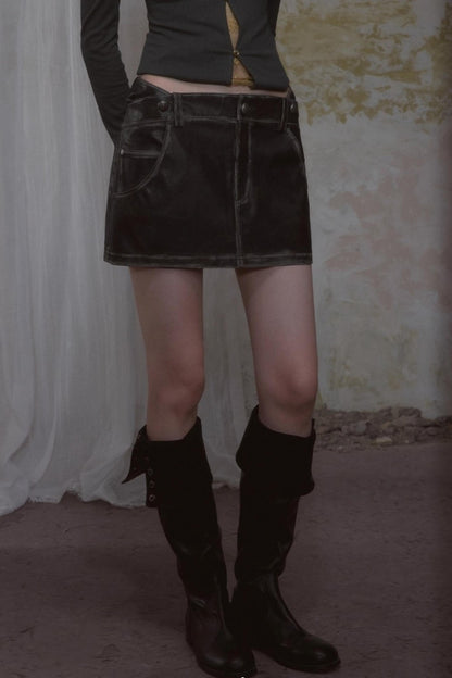 Retro Trendy Cool Short Skirt