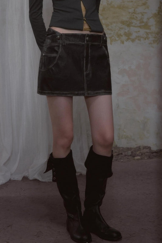 Retro Trendy Cool Short Skirt