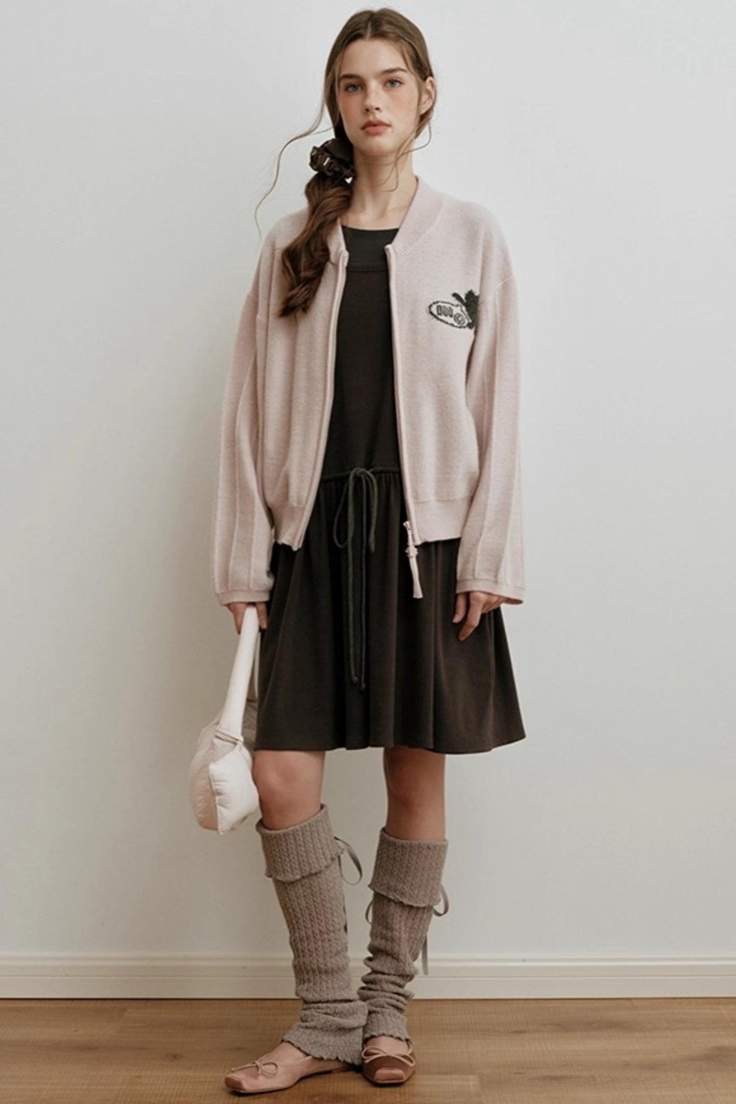 Floral Embroidered Knit Dress