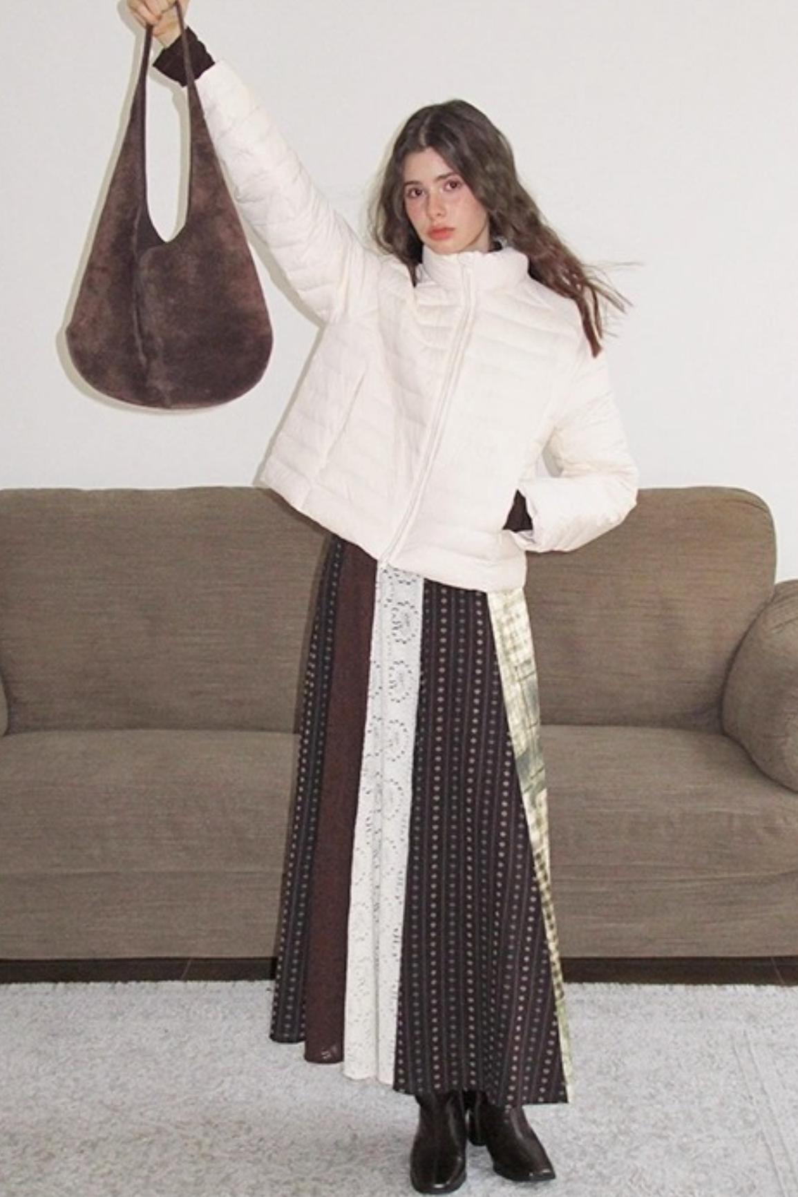 Poetry in the Mist Plaid Skirt