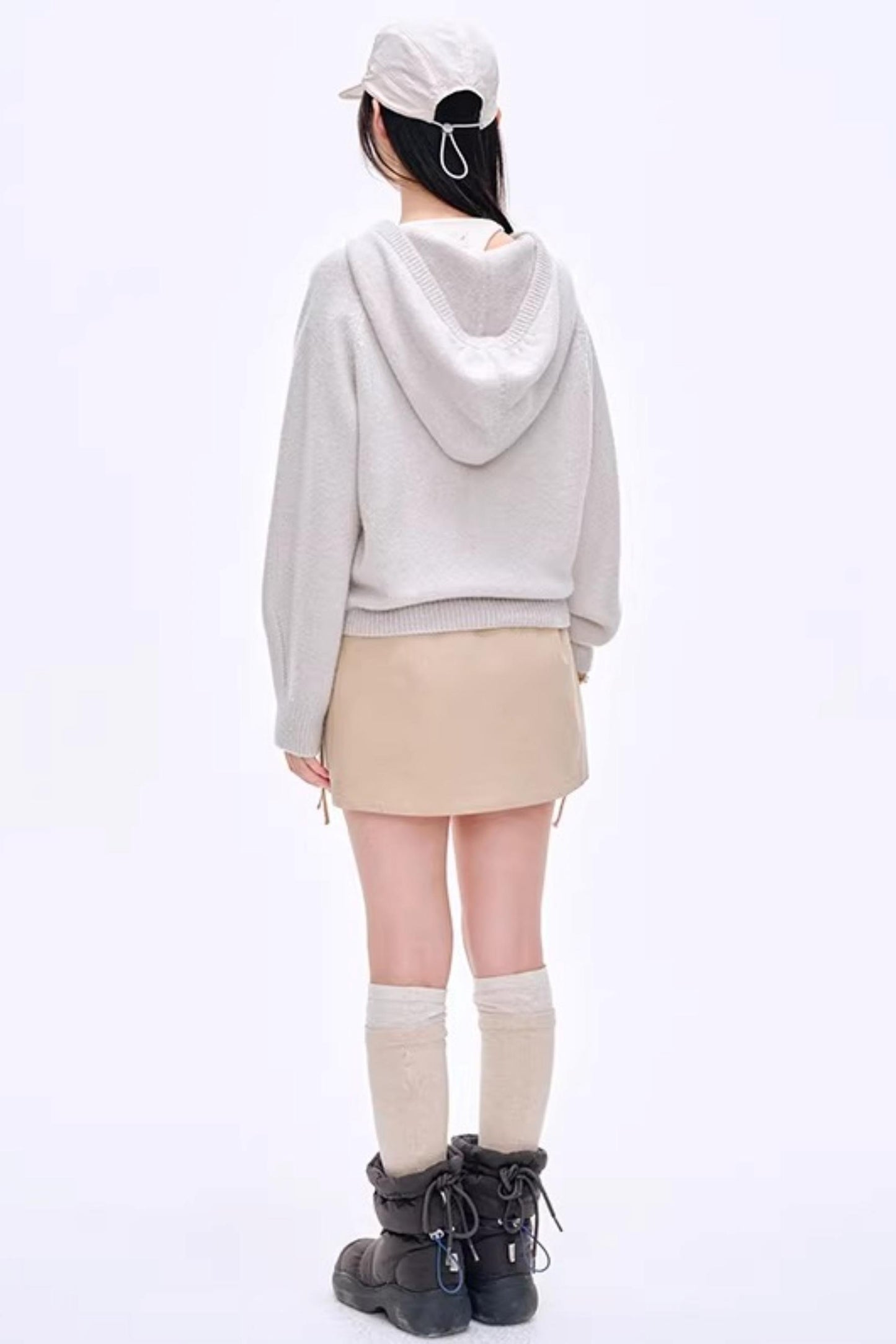 Side Slit Bow Pants Skirt