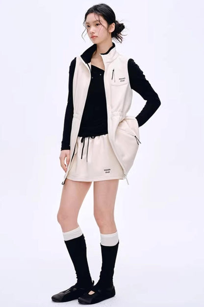 Asymmetrical Wool Blend Blouse