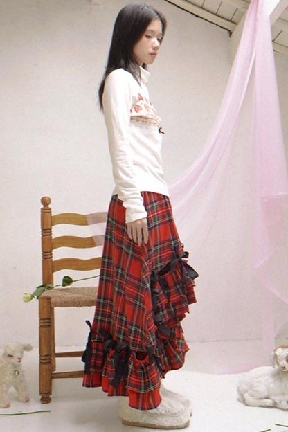 Happy Birthday Strawberry Cake Turtleneck Top