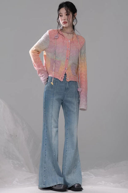 Starlight Blue Rhinestone Jeans