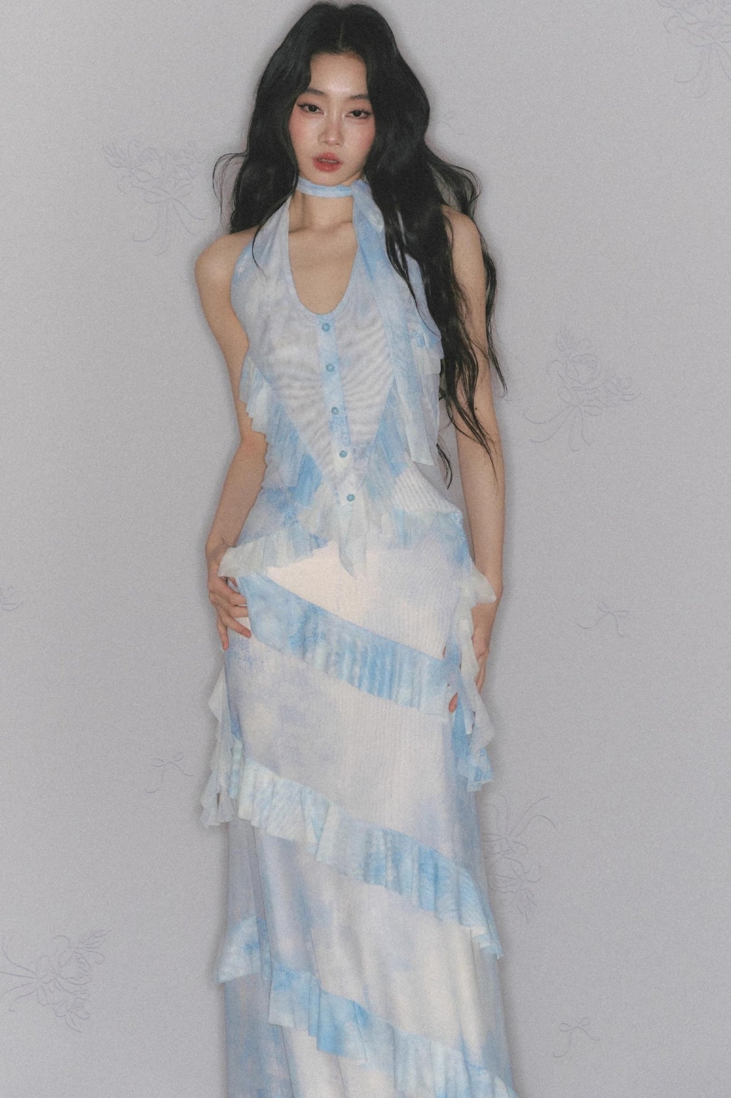 Sea Mint Halter Skirt Set-Up