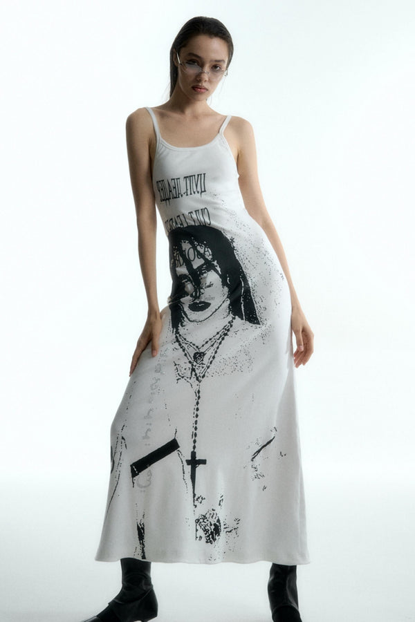 Spicy Halter Rhinestone Maxi Dress