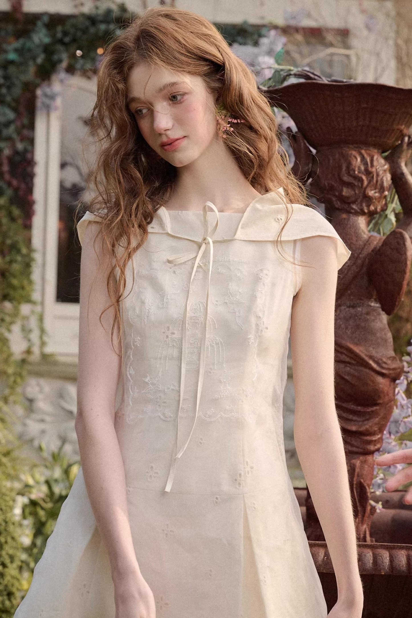 Galaxy Sky Island Embroidered Dress