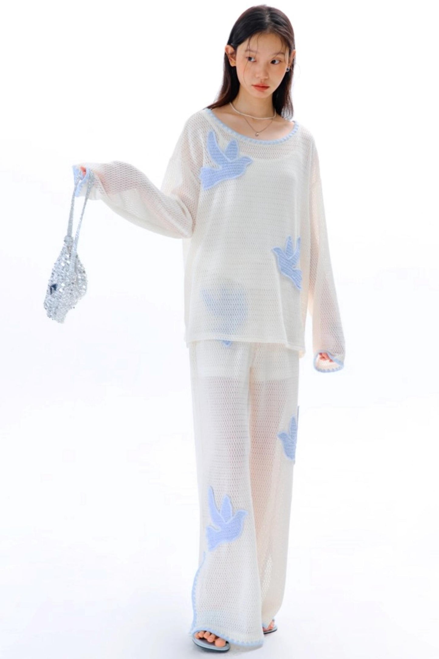 Original Embroidery Knitted T-Shirt