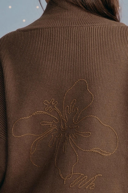 Embroidered Knitted Sweater
