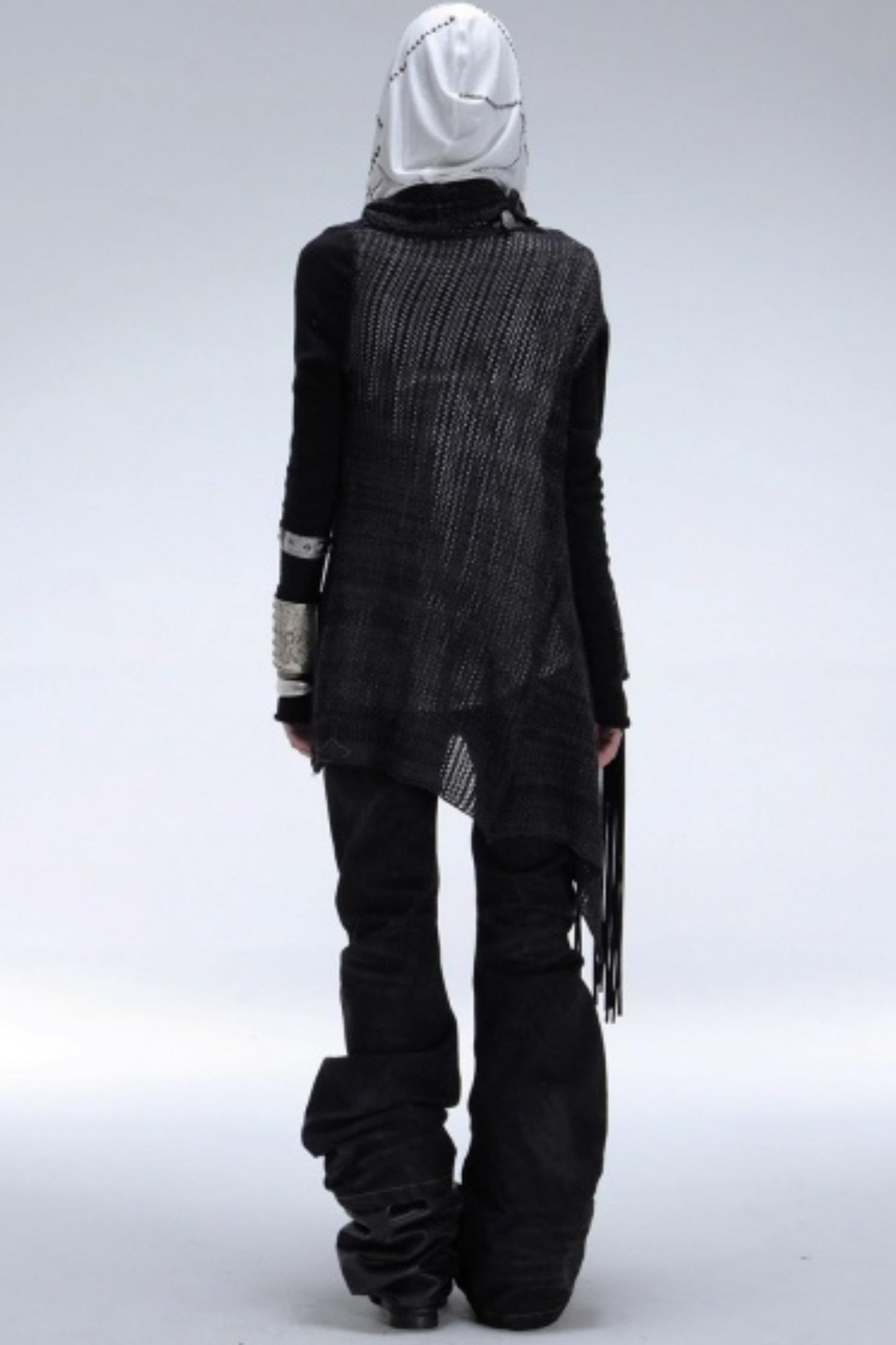 Bohemian Wool Fringed Cardigan