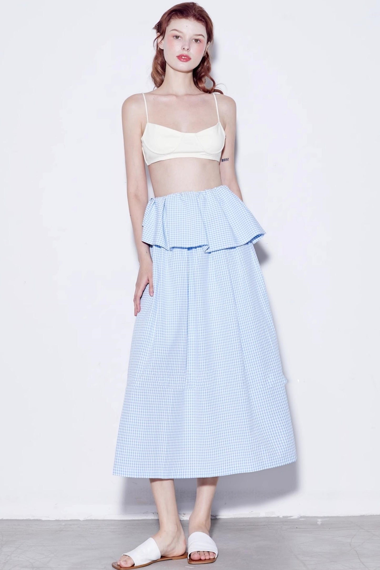 Summer Checkered Skirt