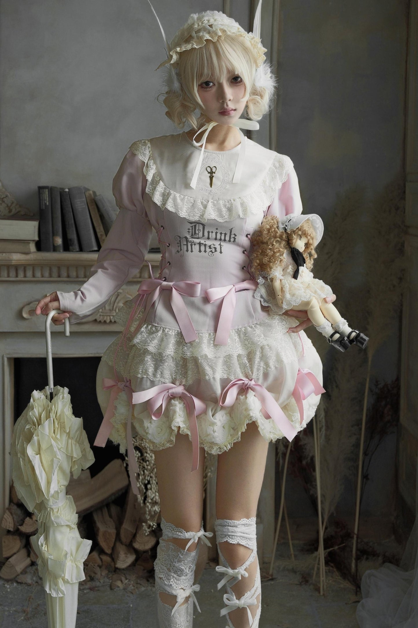 Pink Lace Swing Shirt Set-Up