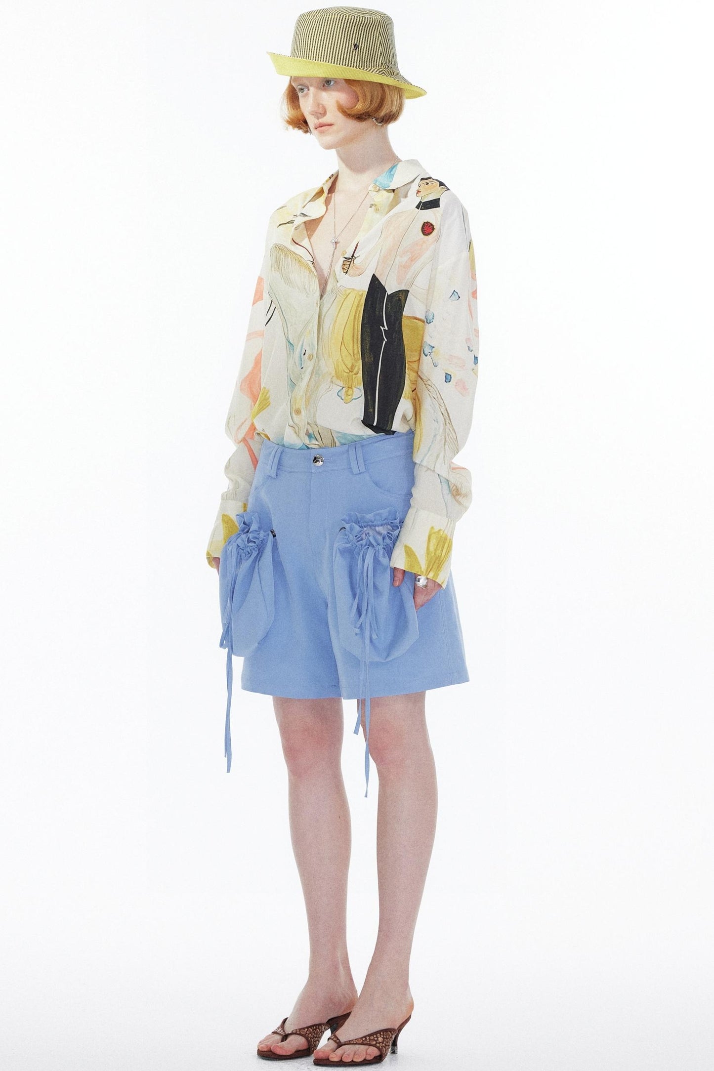 Sky Blue Straight Leg Pants