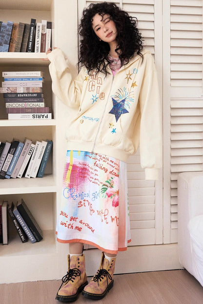 Colorful Printed Camisole Slip Dress