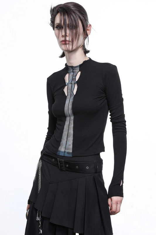 High Stretch Slim-Fit Mesh Top