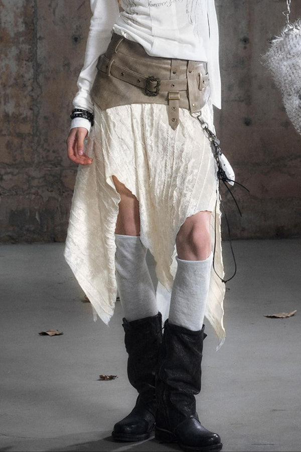 Velvet Plaid Midi Skirt