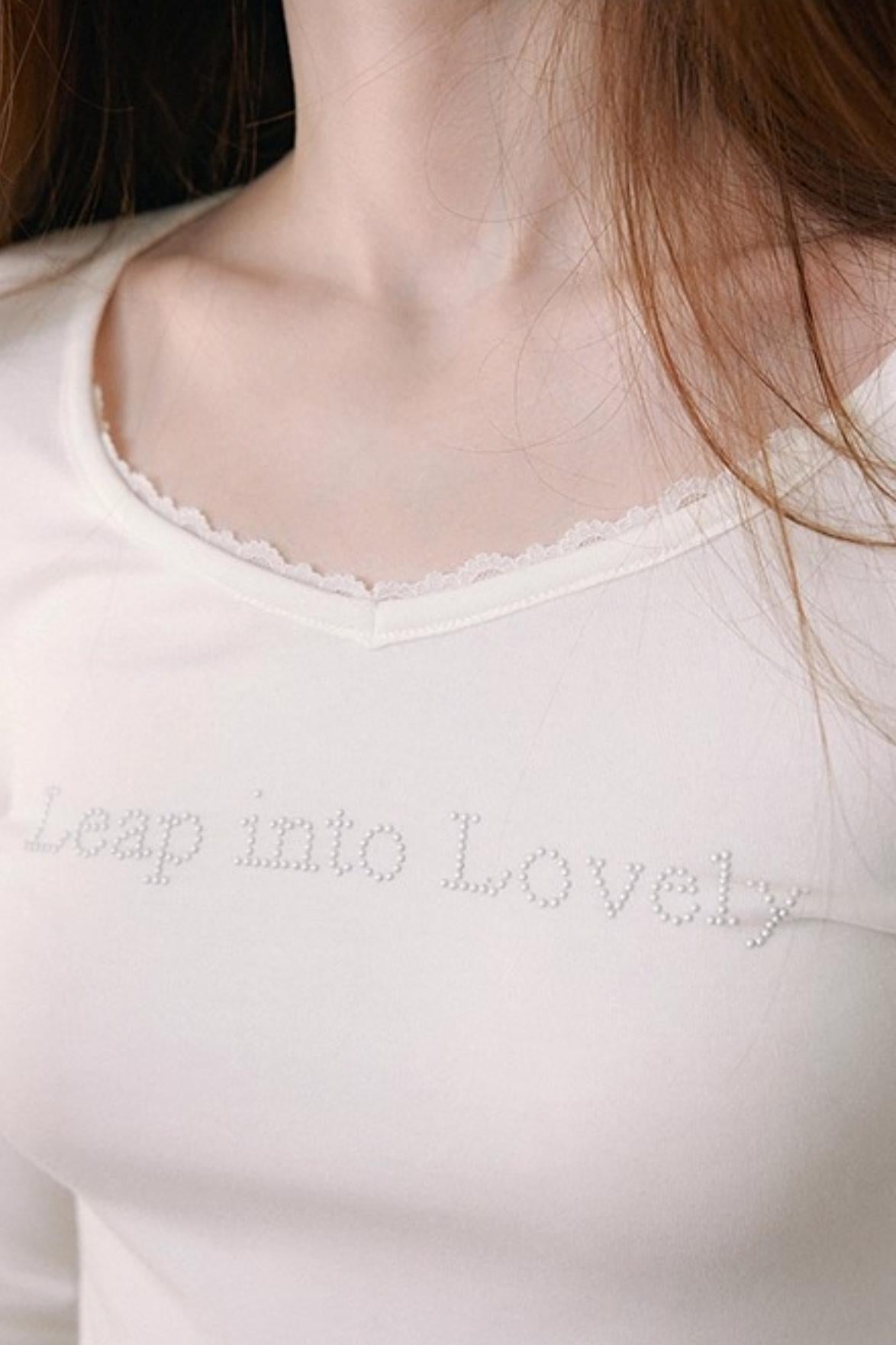 Pearl Rhinestone Wool Top