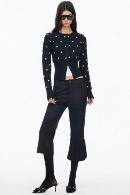 Vintage Polka Dot Slimming Cardigan