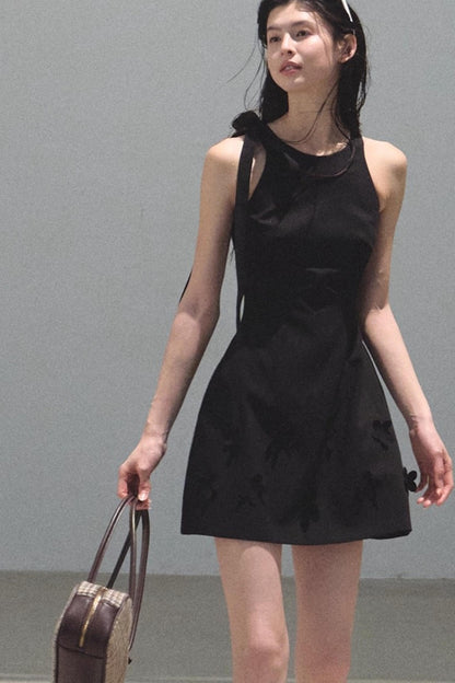 Floral Ribbon Waist Dress